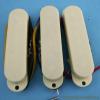 3 CREAM STRATOCASTER ELECTRIC GUITAR PICKUPS SET COVERED